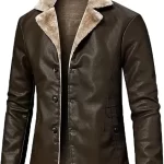 Brown Shearling Leather Jacket