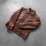 Inferno Brown Leather Jacket - Image 7
