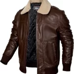 Collar Leather Jacket