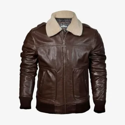 Collar Leather Jacket