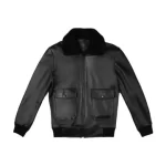 Black G-1 Flight Leather Bomber Jacket