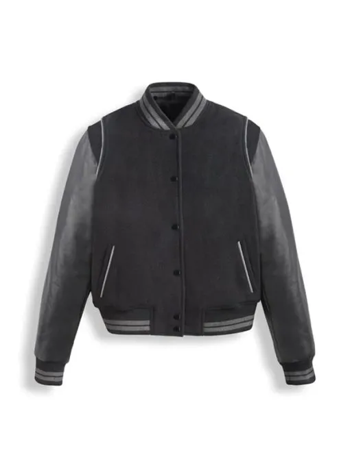 download (31) Black Varsity Leather Bomber Jacket