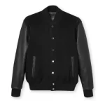Varsity Leather Bomber Jacket