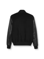 Varsity Leather Bomber Jacket
