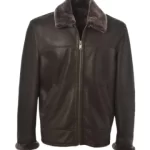Shearling Bomber Leather Jacket