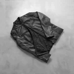 Ionic Black Leather Jacket - Image 2