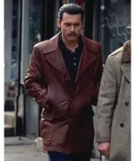 Brown Leather Blazer