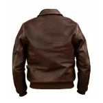 Brown Distressed Leather Jacket