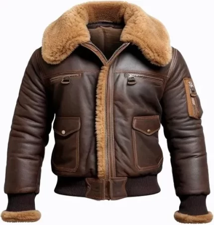 Jacket with Shearling Collar