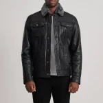 Dallis-Black-Shearling-Trucker-Jacket