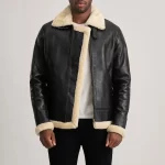 Francis-B3-Black-&-Cream-Leather-Bomber-Jacket