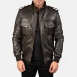 Agent-Shadow-Brown-Bomber-Jacket