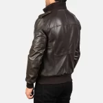 Agent Shadow Brown Bomber Jacket - Image 5
