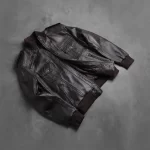 Agent Shadow Brown Bomber Jacket - Image 3