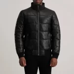 Lucas Streetwear Black Puffer Bomber - Image 4