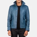 Columbus-Streetwear-Blue-Bomber-Jacket