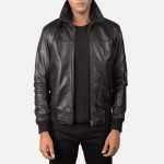 Rolf-Streetwear-Black-Leather-Bomber