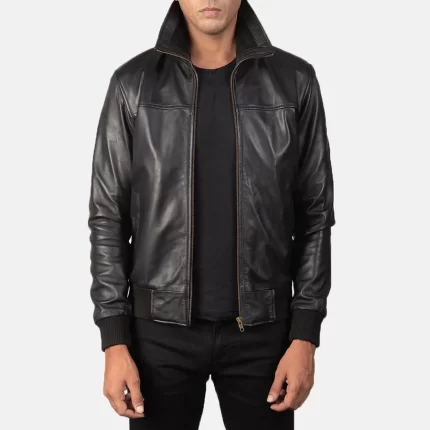 Rolf-Streetwear-Black-Leather-Bomber