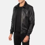 Rolf Streetwear Black Leather Bomber - Image 8