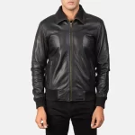 Rolf Streetwear Black Leather Bomber - Image 6