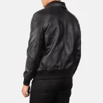 Rolf Streetwear Black Leather Bomber - Image 5