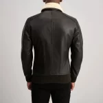 Airin G-1 Brown & Cream Leather Bomber Jacket – Premium Aviator Outerwear - Image 3