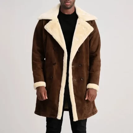 Charles-Brown-Suede-Shearling-Coat
