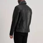 Dallis Black Shearling Trucker Jacket - Image 3