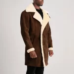 Charles Brown Suede Shearling Coat - Image 6