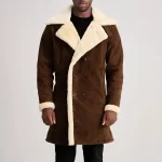 Charles Brown Suede Shearling Coat - Image 4