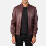 Shane-Maroon-Leather-Bomber-Jacket-Maroon-Outerwear
