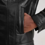 Dallis Black Shearling Trucker Jacket - Image 2