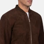 Blain Mocha Suede Bomber - Image 2
