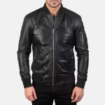Bomia MA-1 Black Bomber Jacket - Image 6