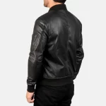 Bomia MA-1 Black Bomber Jacket - Image 5