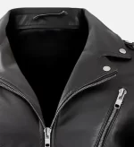 Men Nifty Black Leather Biker Leather Jacket