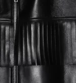 Men's Western Black Biker Loose Leather Baggy Jacket